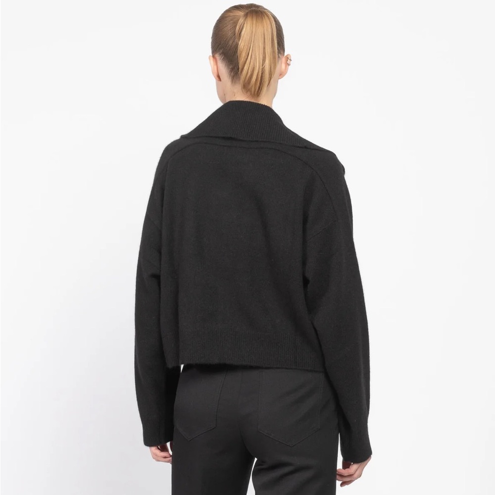 LOULOU DE SAISON Sao Cardigan, M, Black - Picture 4 of 7